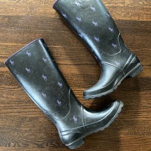 Ralph Lauren tall rain boots